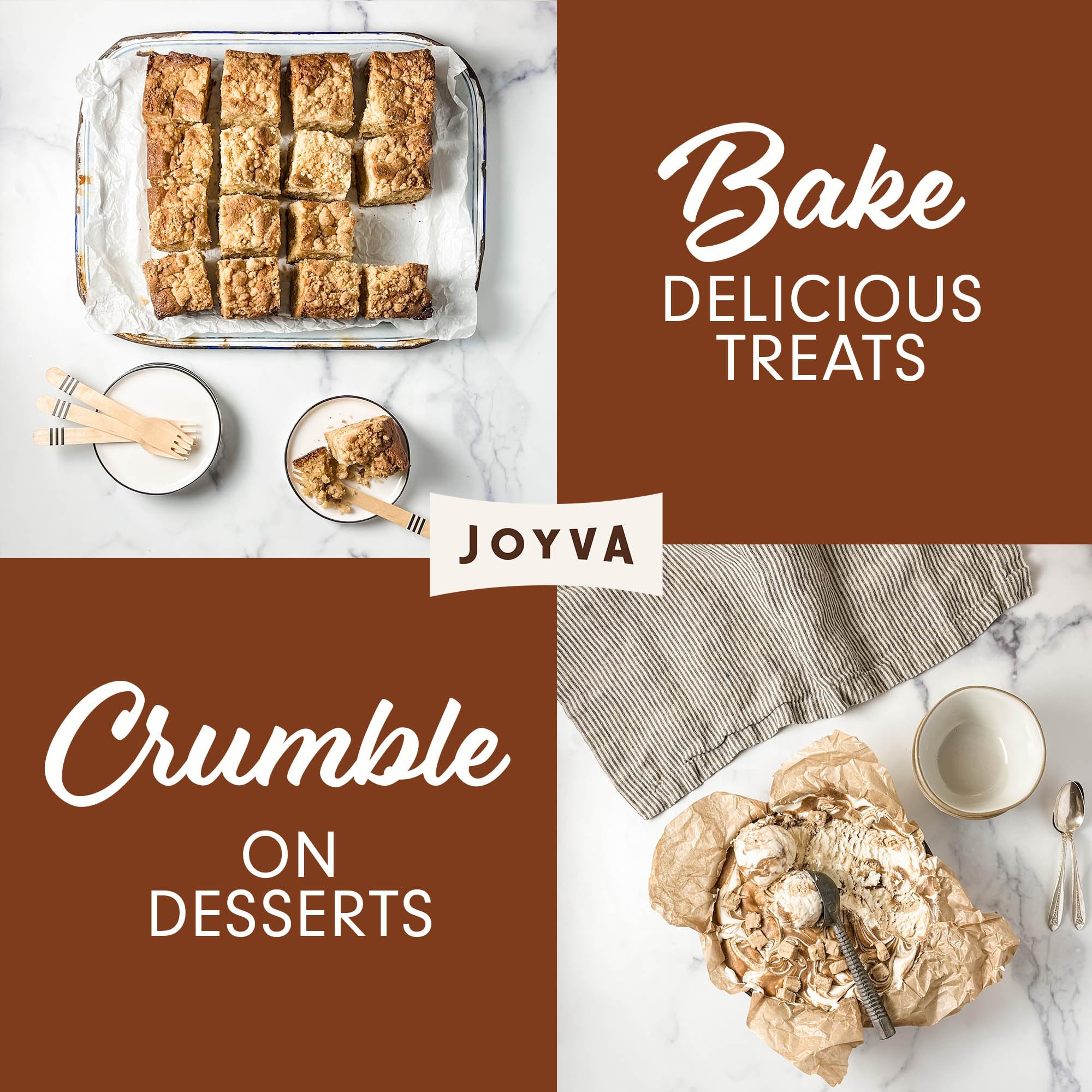 Joyva Halvah texture close-up highlights melt-in-mouth experience.