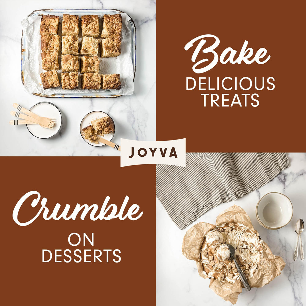 Joyva Halvah texture close-up highlights melt-in-mouth experience.
