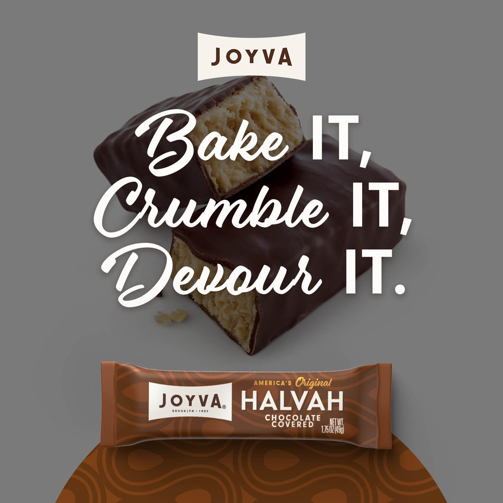 Joyva Halvah packaged 36-pack image, convenient for on-the-go snacking.