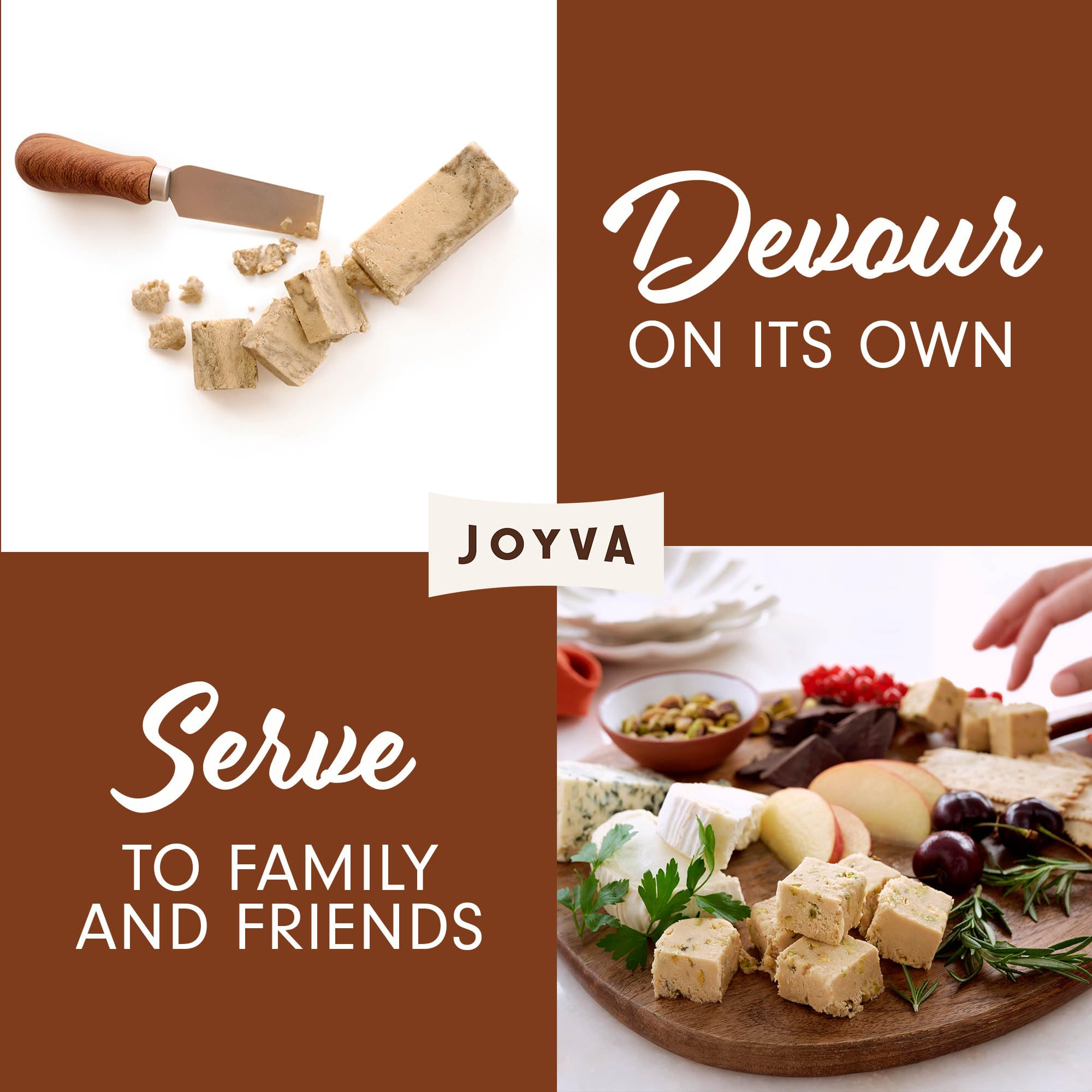 Joyva Halvah snack on-the-go image shows portable treat.