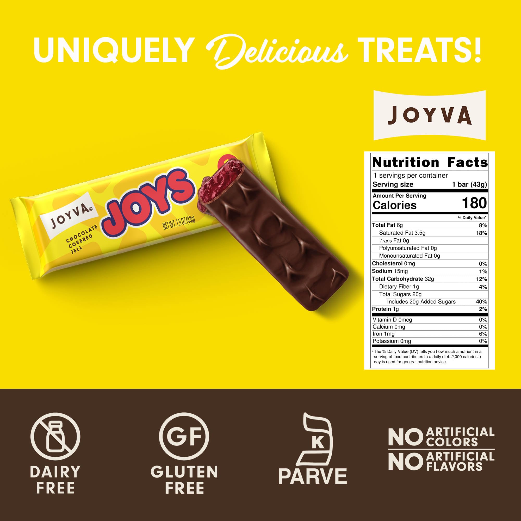 Box of 36 Joyva Jell Joys ready for gifting or tasting.