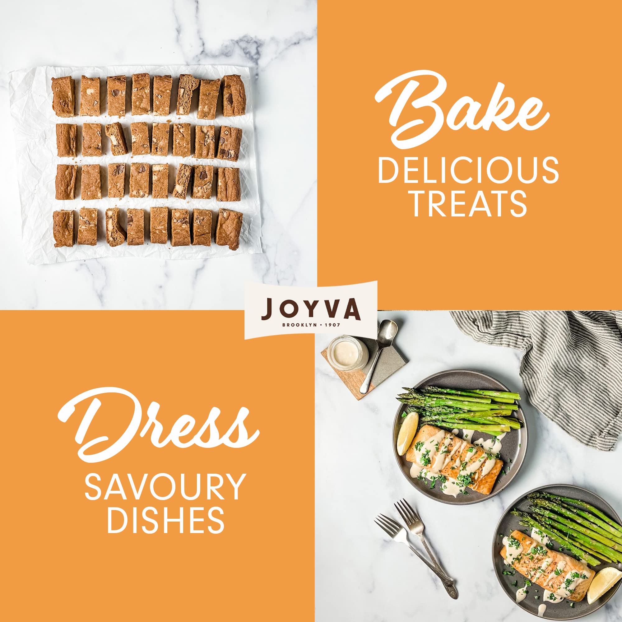 Joyva sesame tahini baking ingredient enhances desserts