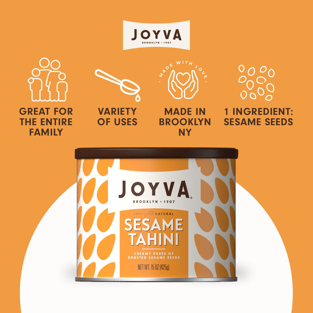 Joyva tahini drizzle on salad for mild nutty depth