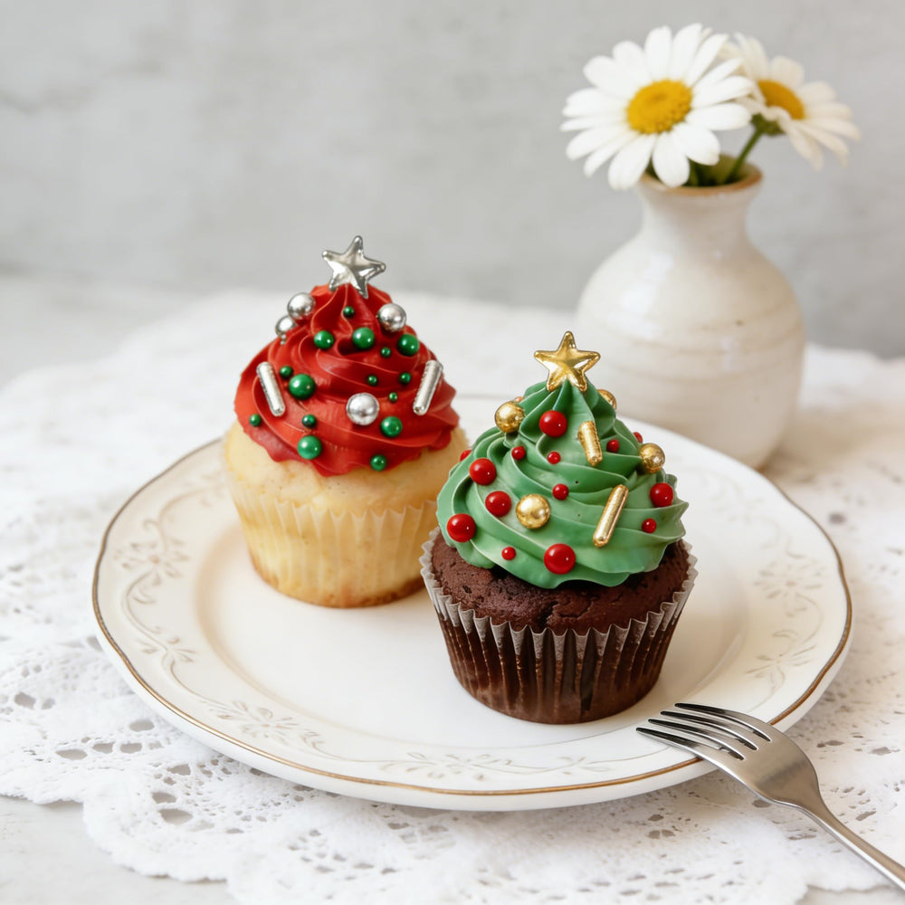 Joyvitas Gold Pearl Star Rods Sprinkles create elegant wedding dessert decorations.