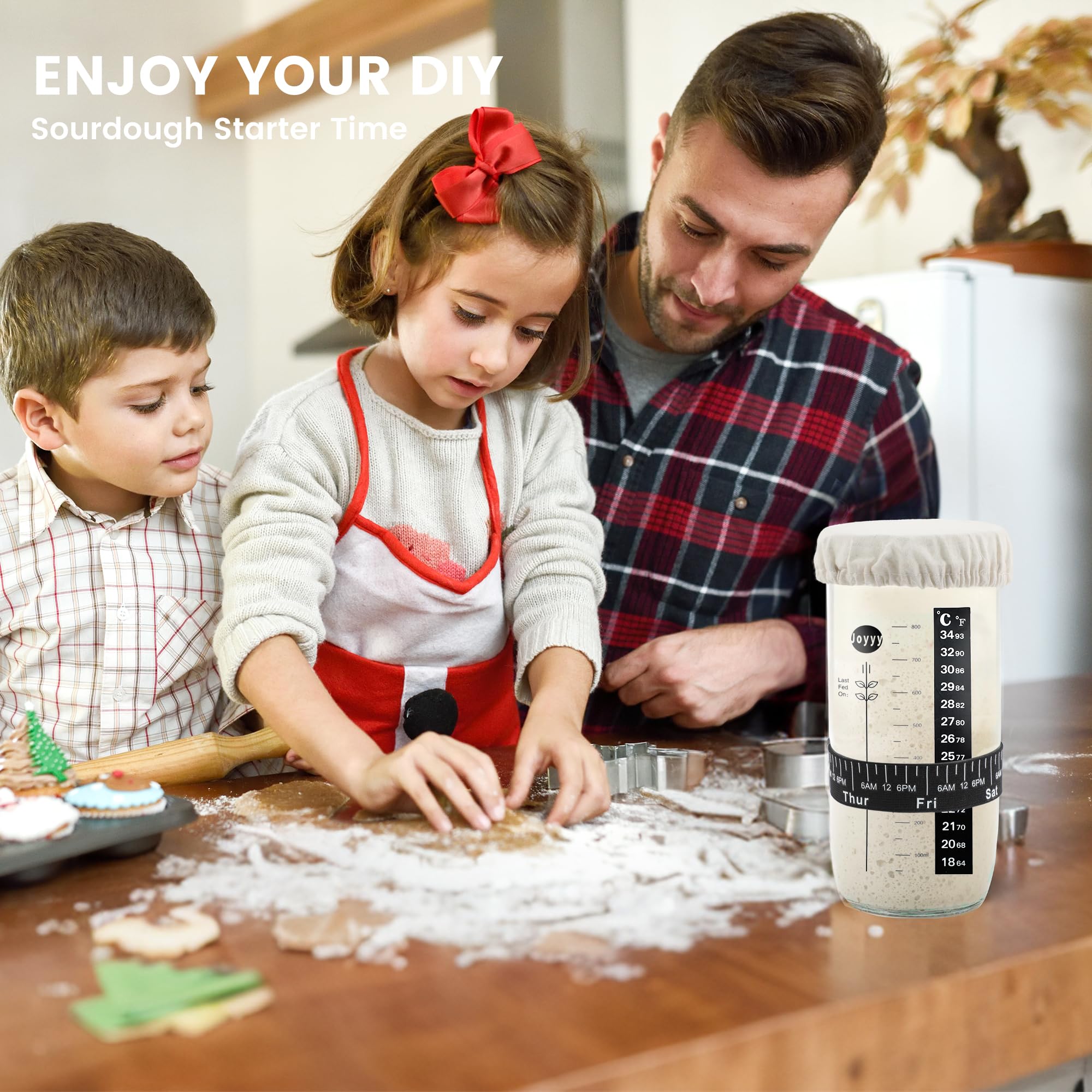 Joyyy 2-pack set is ideal for hands-on sourdough beginners.