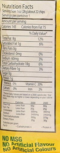 St Mary's Banana Chips ingredient panel hints at simple ingredients and flavor.