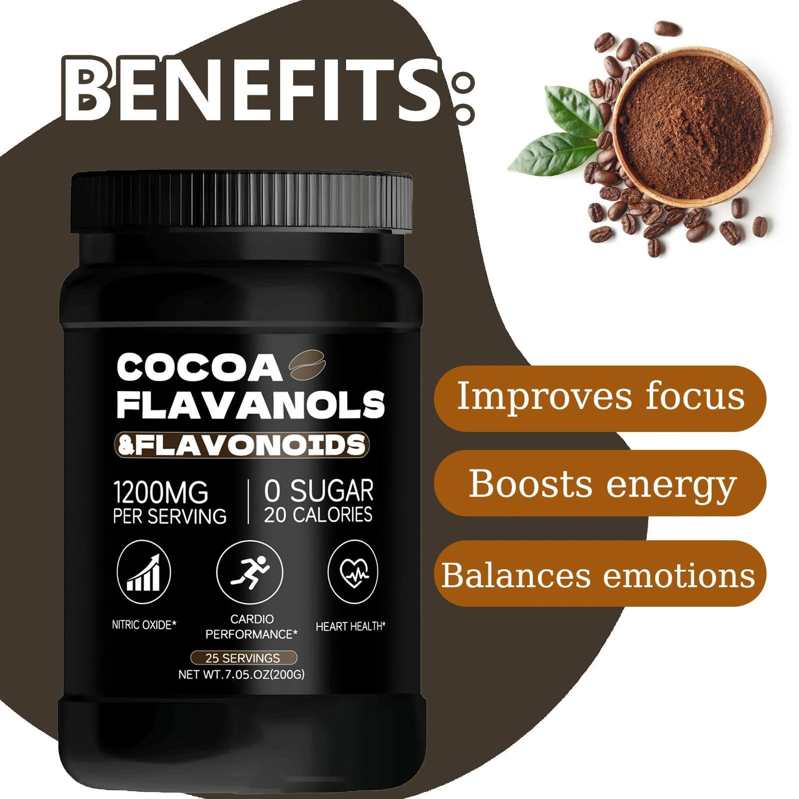 JRR Cocoa Powder hot beverage in a mug evokes cozy, energizing mornings.