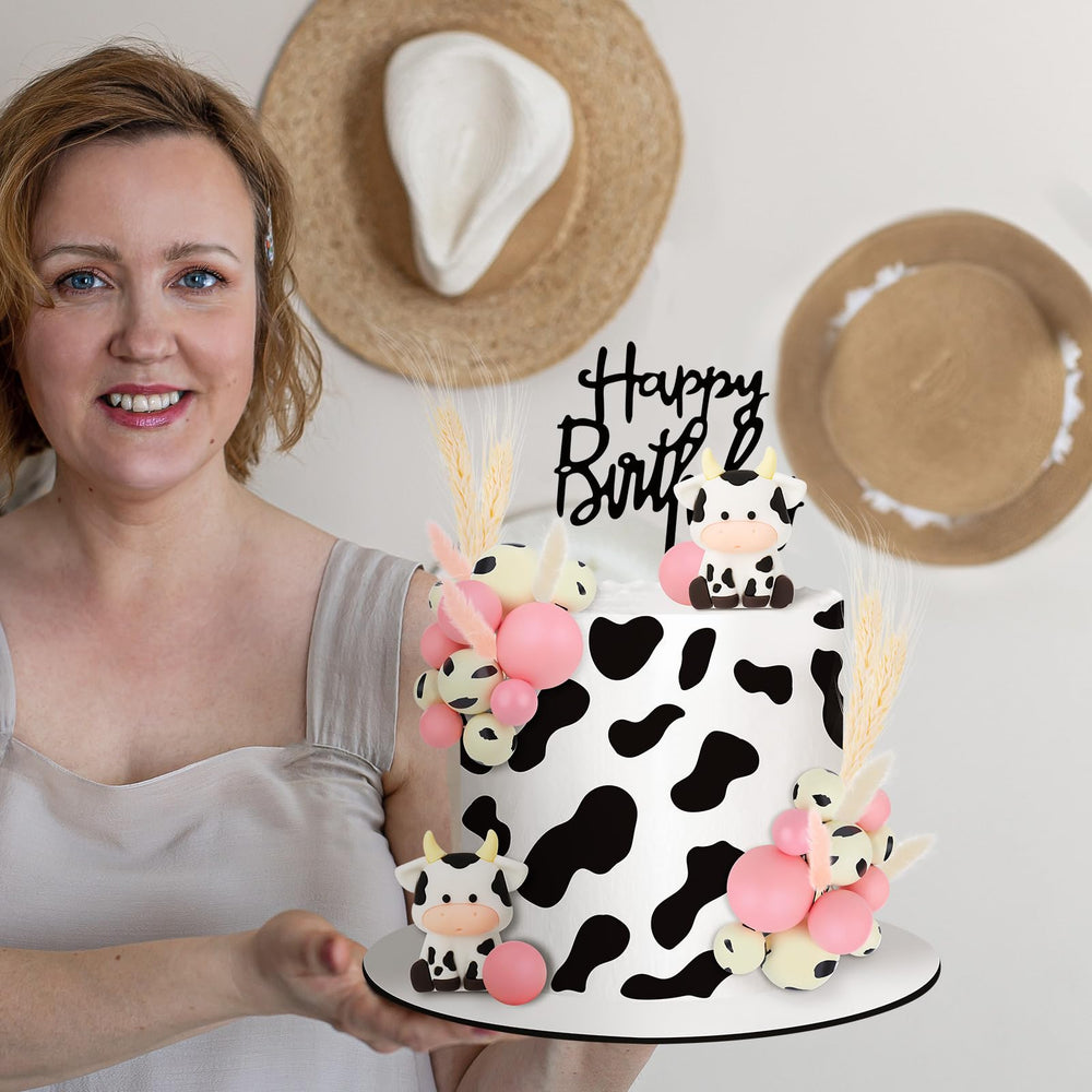 Jspupifip farm animal cake decor set for versatile themes and parties