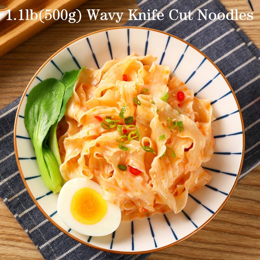 JTEDZI wavy knife-cut noodles soak up rich broths.