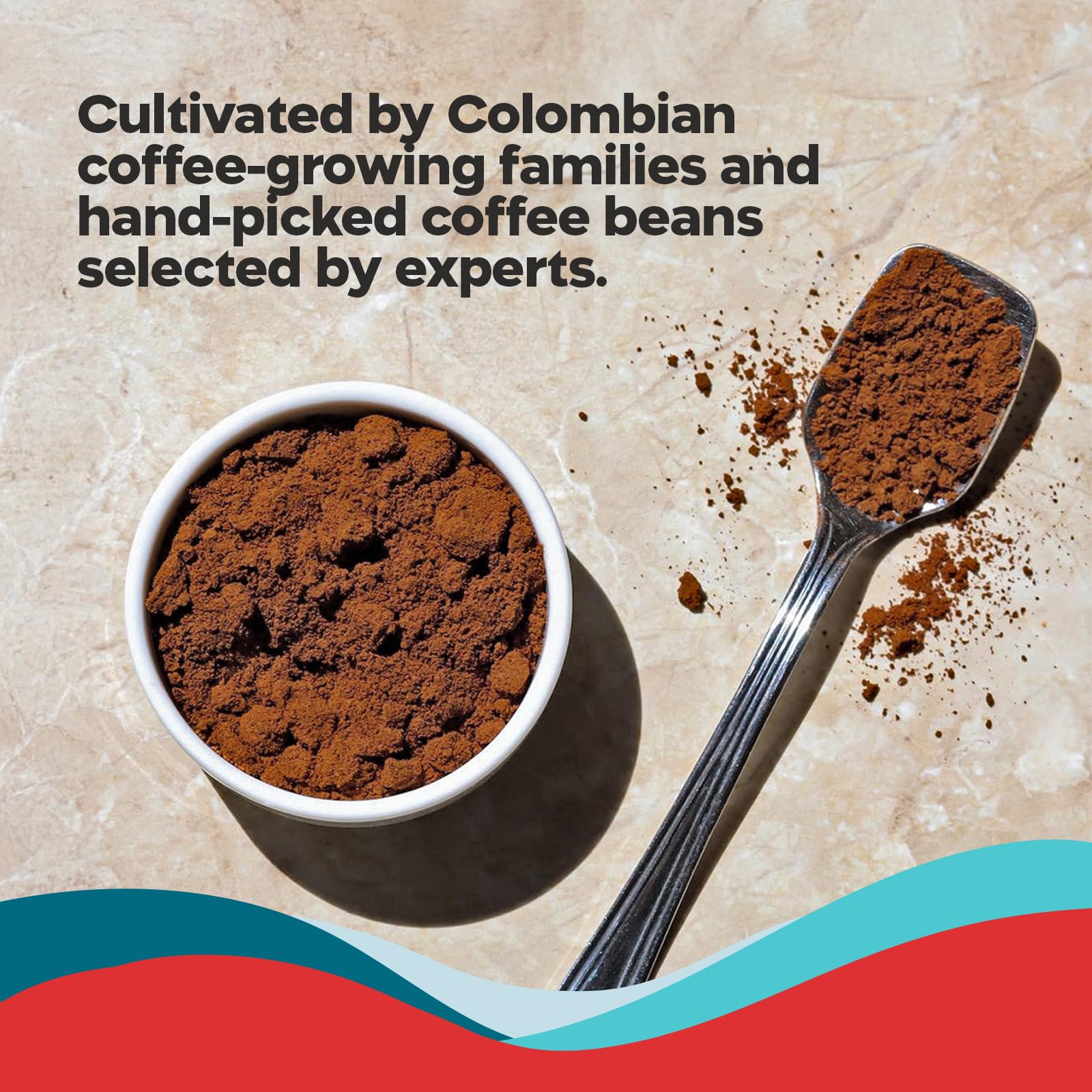 Cooperative farmers hand-picking Juan Valdez beans for ethical sourcing