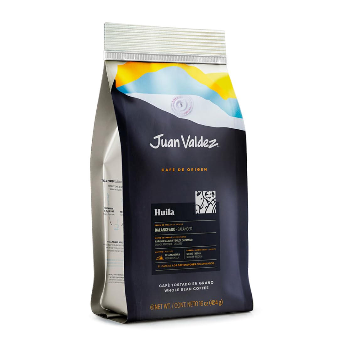 Juan Valdez Huila bag front showing single-origin branding for premium mornings.
