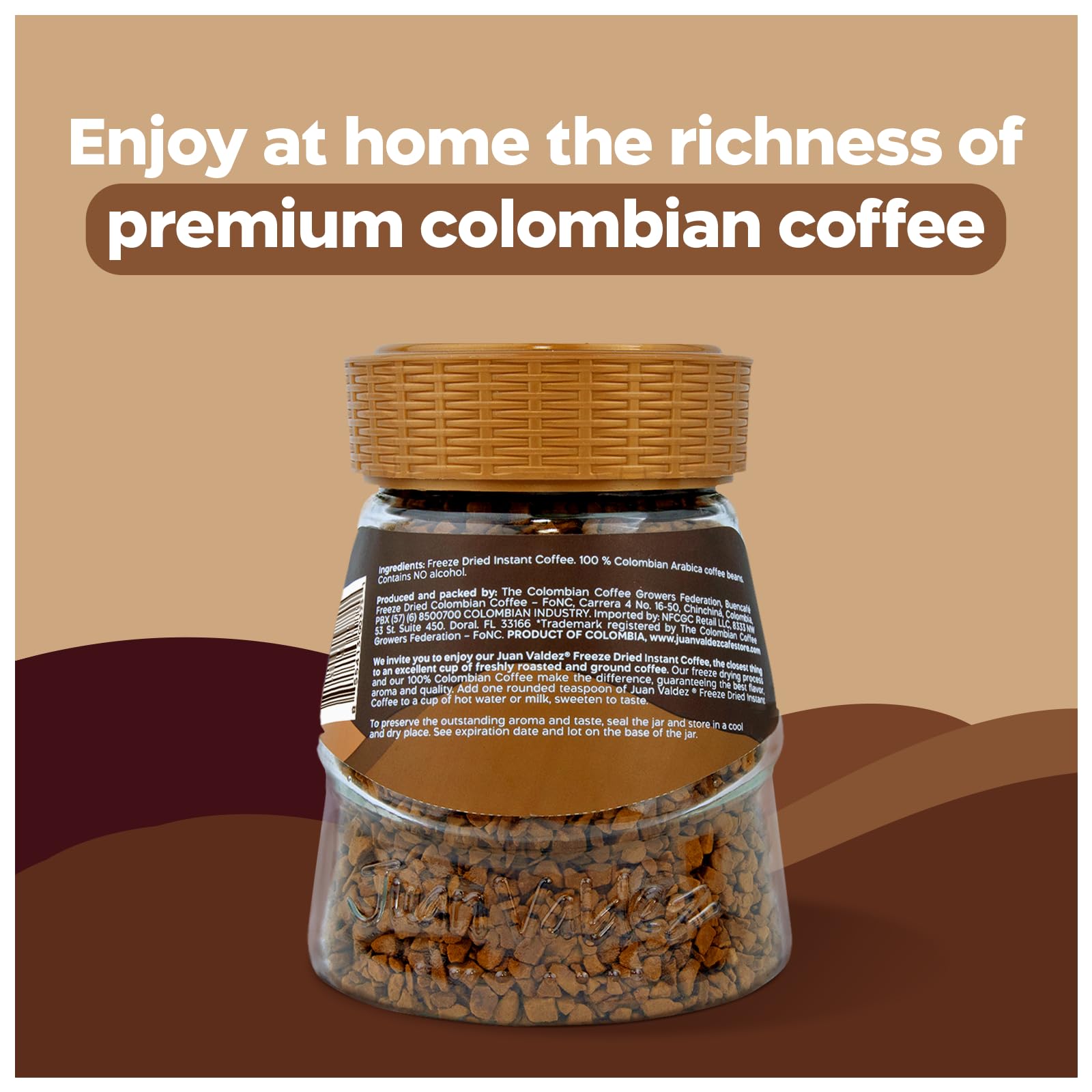 Juan Valdez convenient instant coffee for travel and busy days.