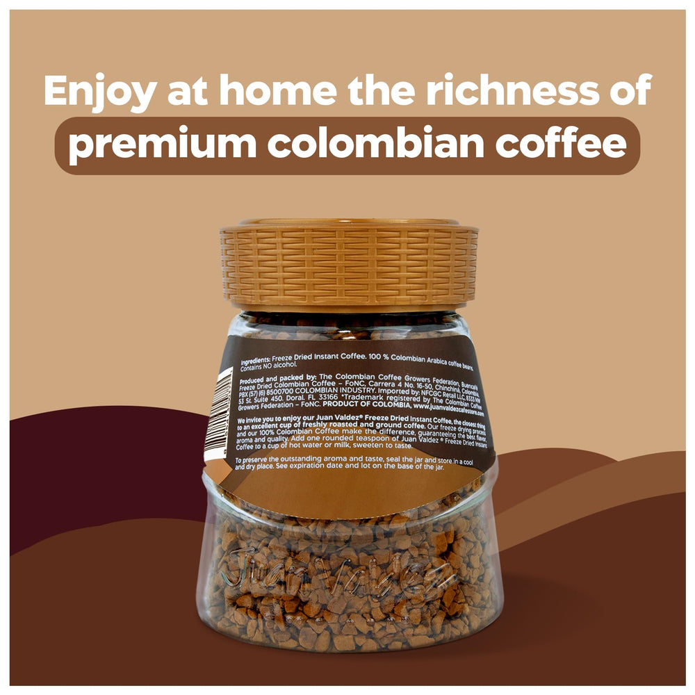 Juan Valdez convenient instant coffee for travel and busy days.