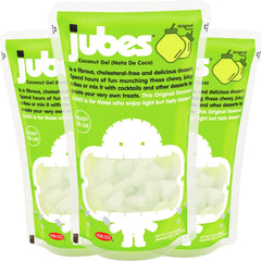 Jubes Pandan coconut jelly toppings brighten drinks and desserts.
