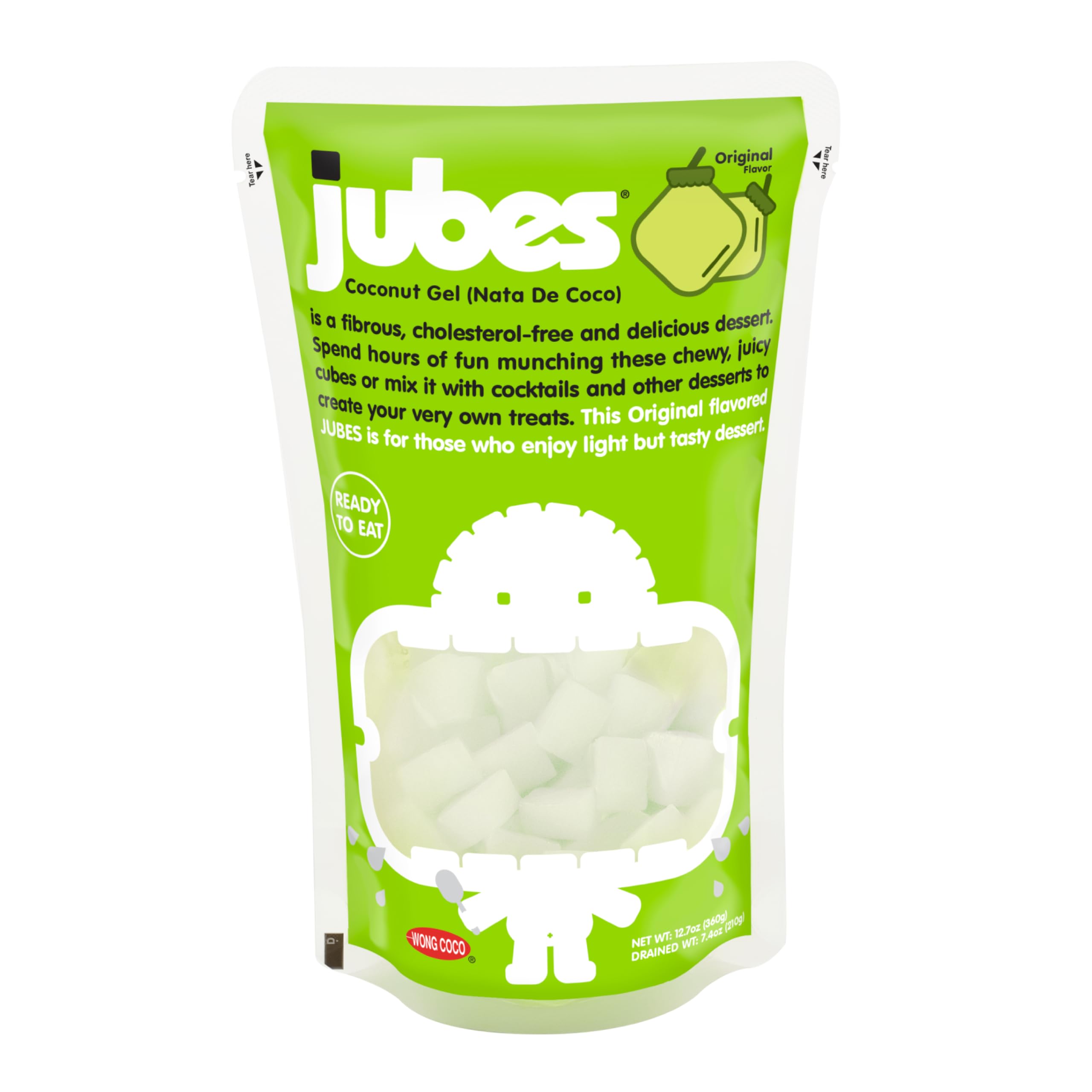 Jubes Pandan Nata De Coco jelly cubes with boba tea, colorful mix boosts flavor variety.