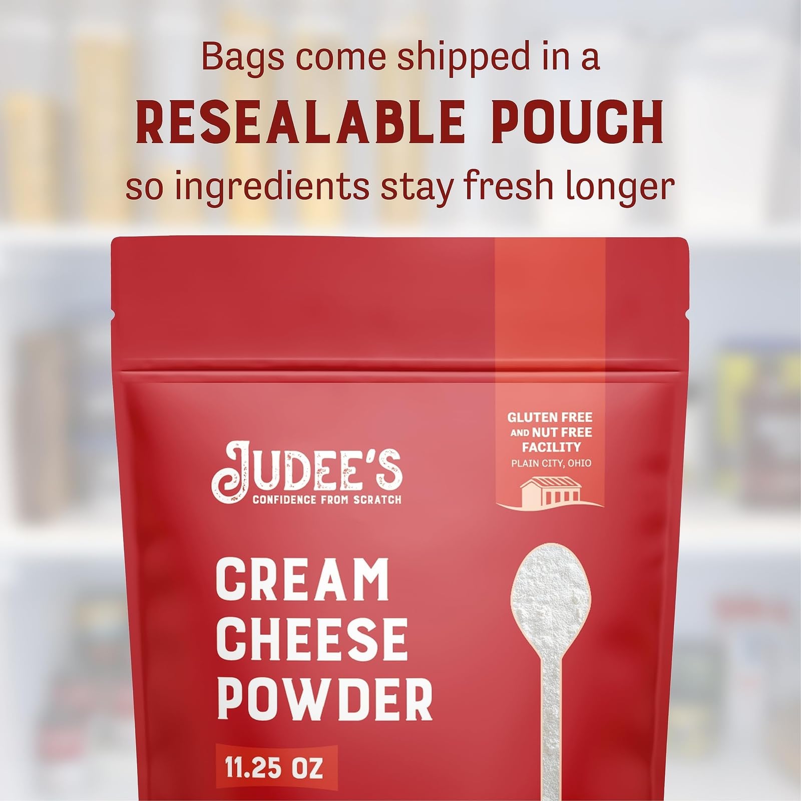 Creamy filling for baked goods using Judee's powdered cream cheese.