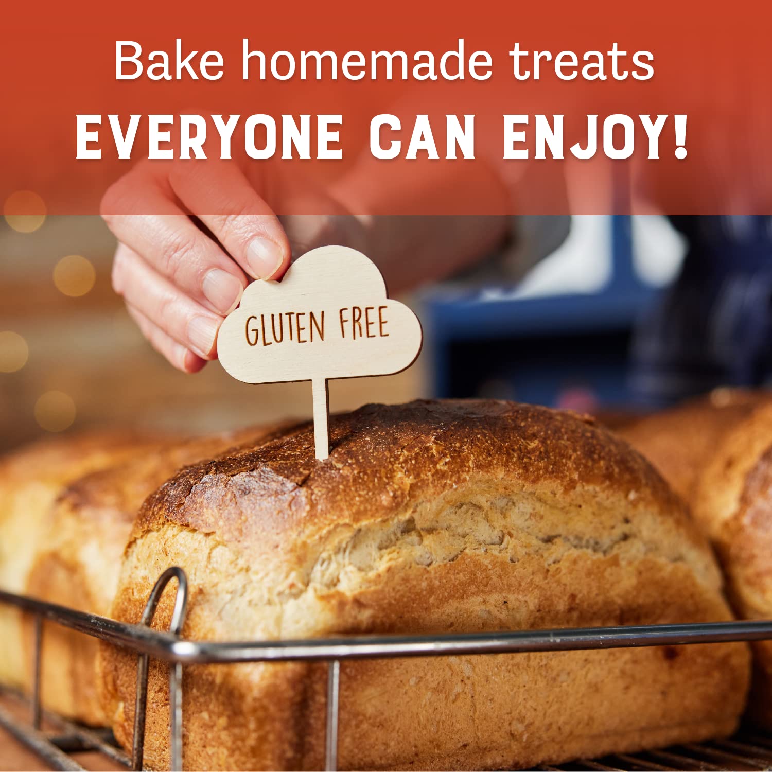 Batter thickened with Expandex for even rise.