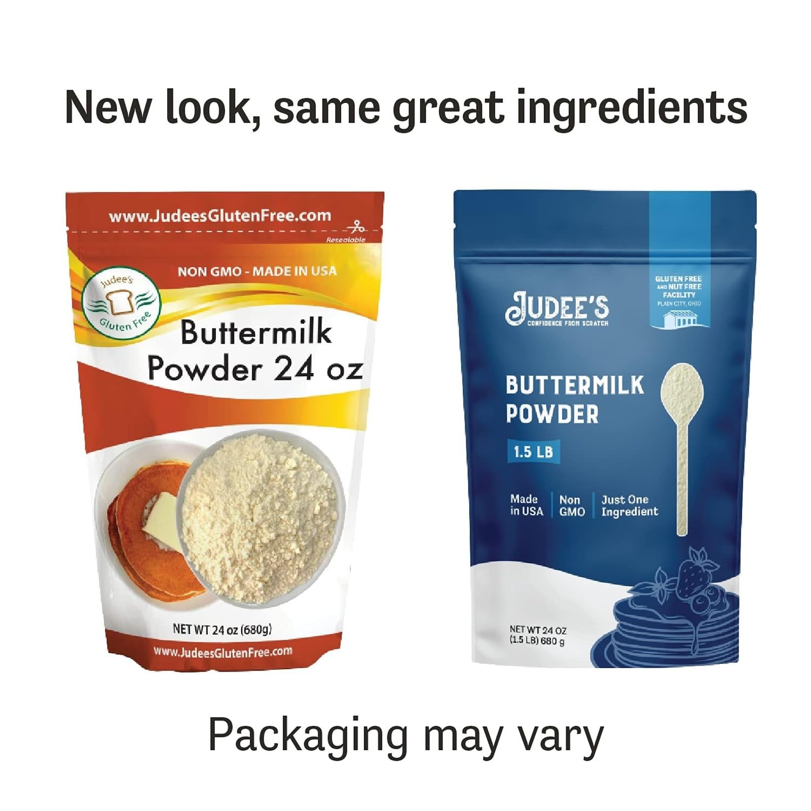 Judee's gluten-free buttermilk powder used to bake tender biscuits