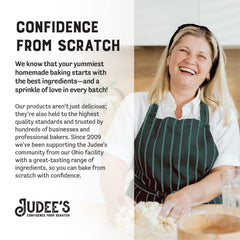 Judee's egg yolk powder blended into smoothie for protein boost.