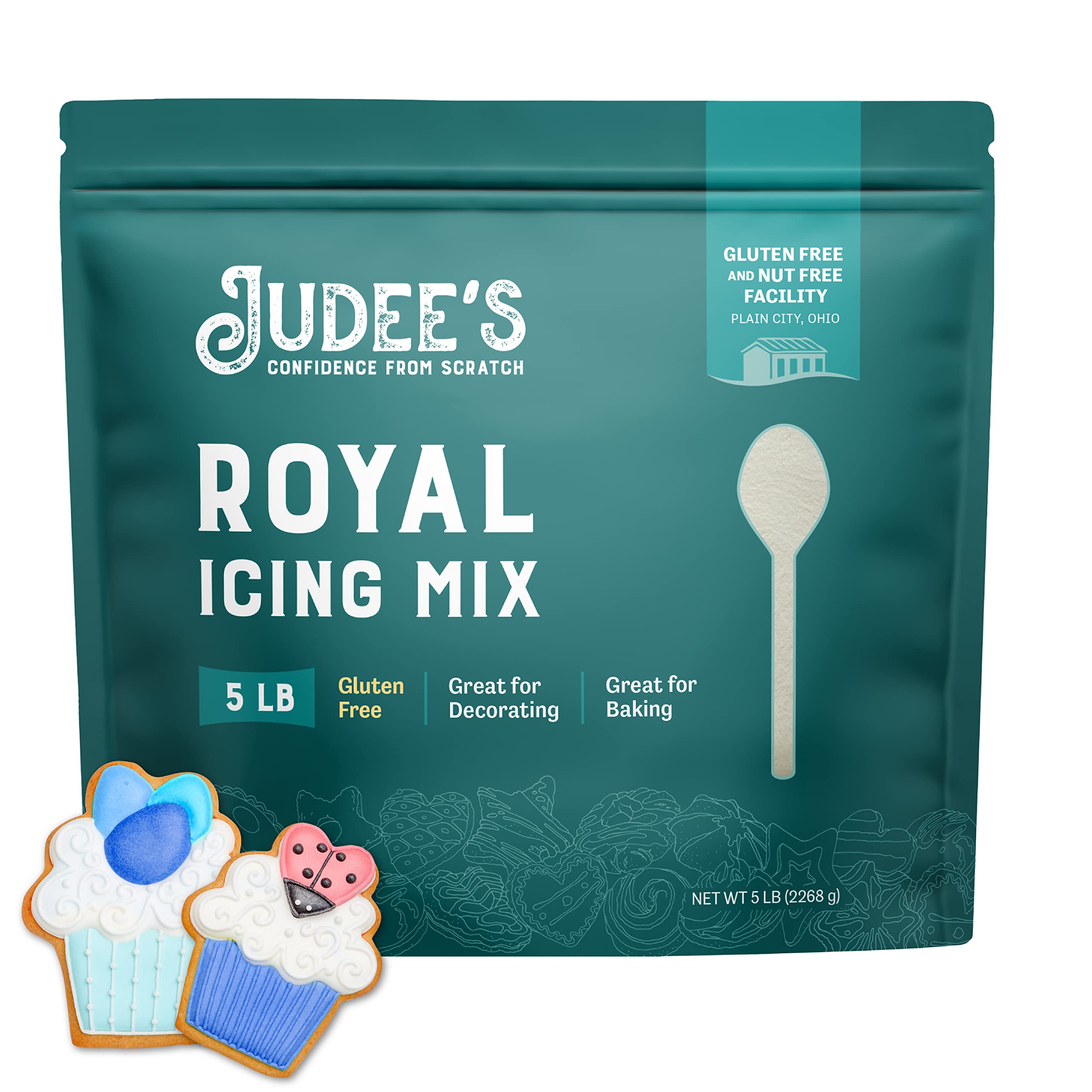 Judee's Gluten Free Royal Icing Mix bulk package ideal for decorating cookies and cakes