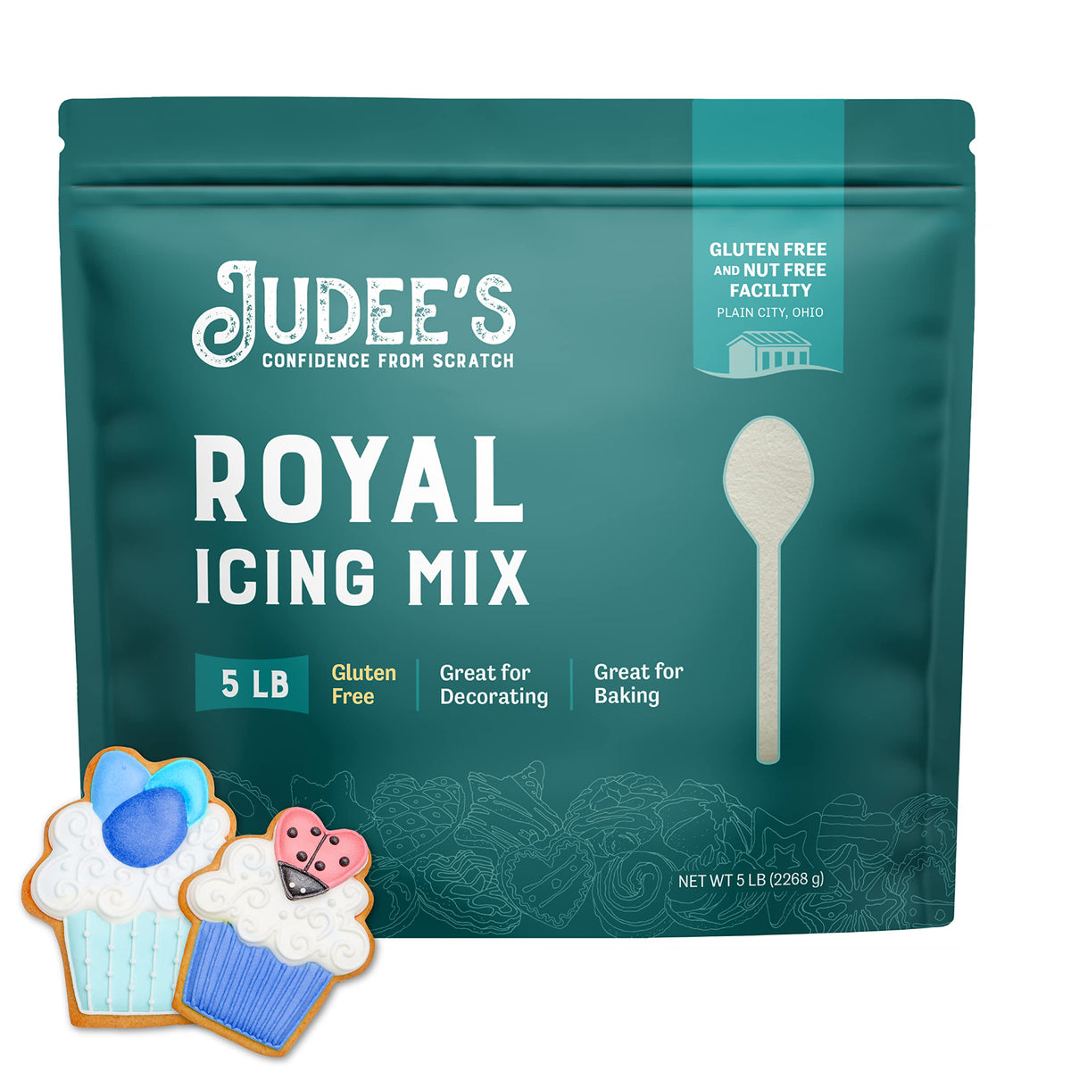 Judee's Gluten Free Royal Icing Mix bulk package ideal for decorating cookies and cakes