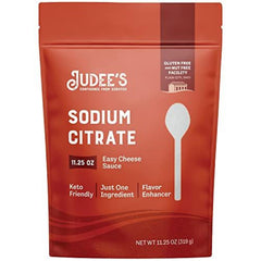 Judee's Gluten Free Sodium Citrate Powder bottle creates silky cheese sauces for nachos