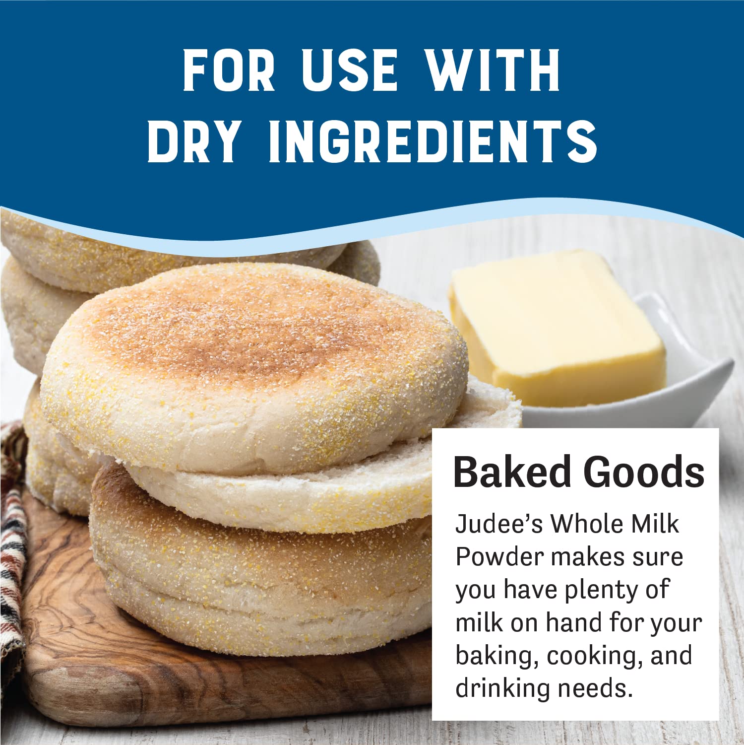 Judee's gluten-free powder dissolving in warm water to make whole milk substitute.