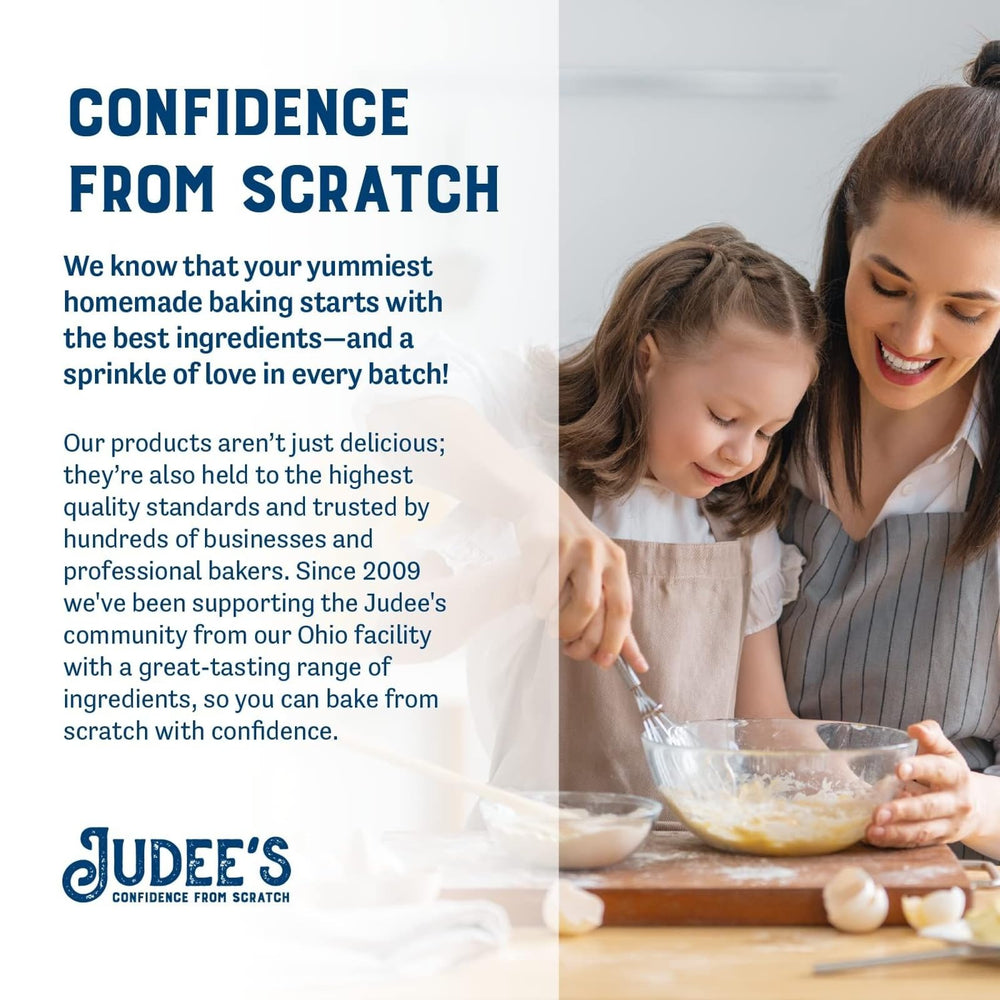 Non-GMO Judee's milk powder for diverse dishes.