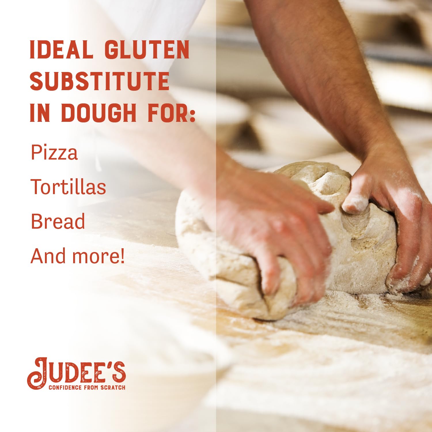 Judee's Gluten Free Xanthan Gum packaging shows resealable pouch for freshness
