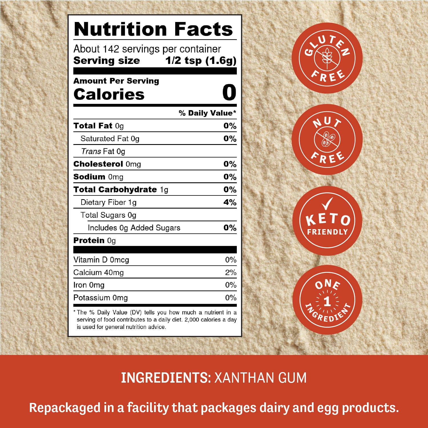 Judee's Gluten Free Xanthan Gum pour demonstrates smooth thickening for soups and sauces