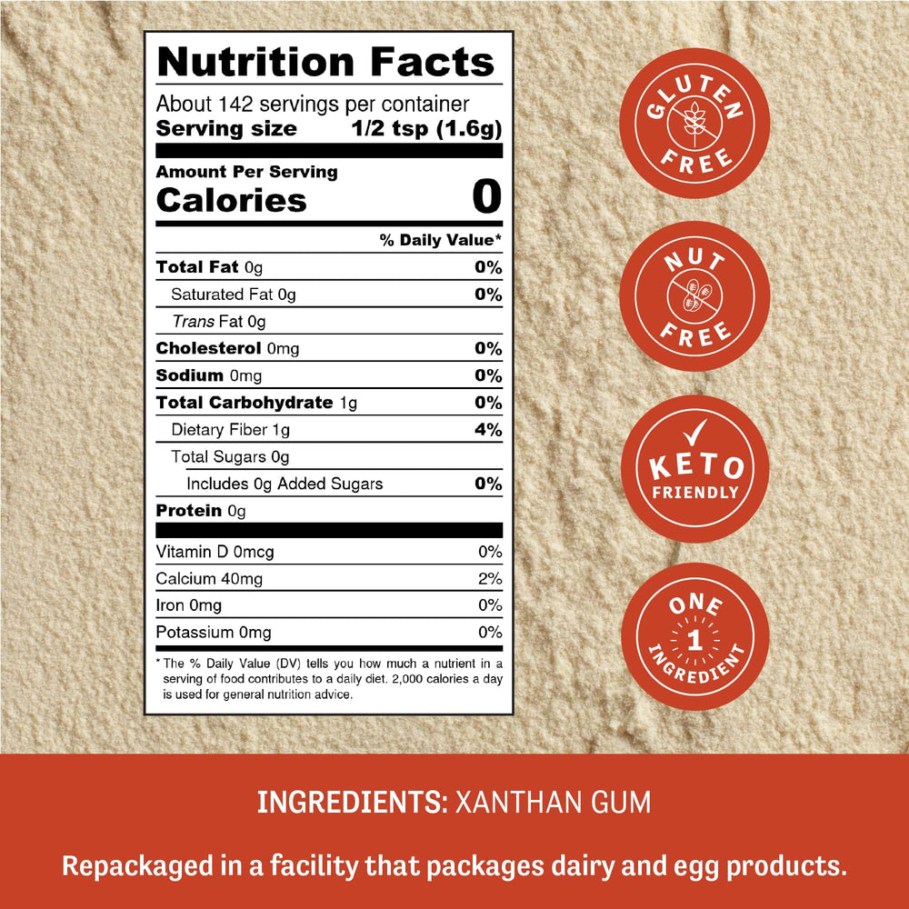 Judee's Gluten Free Xanthan Gum pour demonstrates smooth thickening for soups and sauces