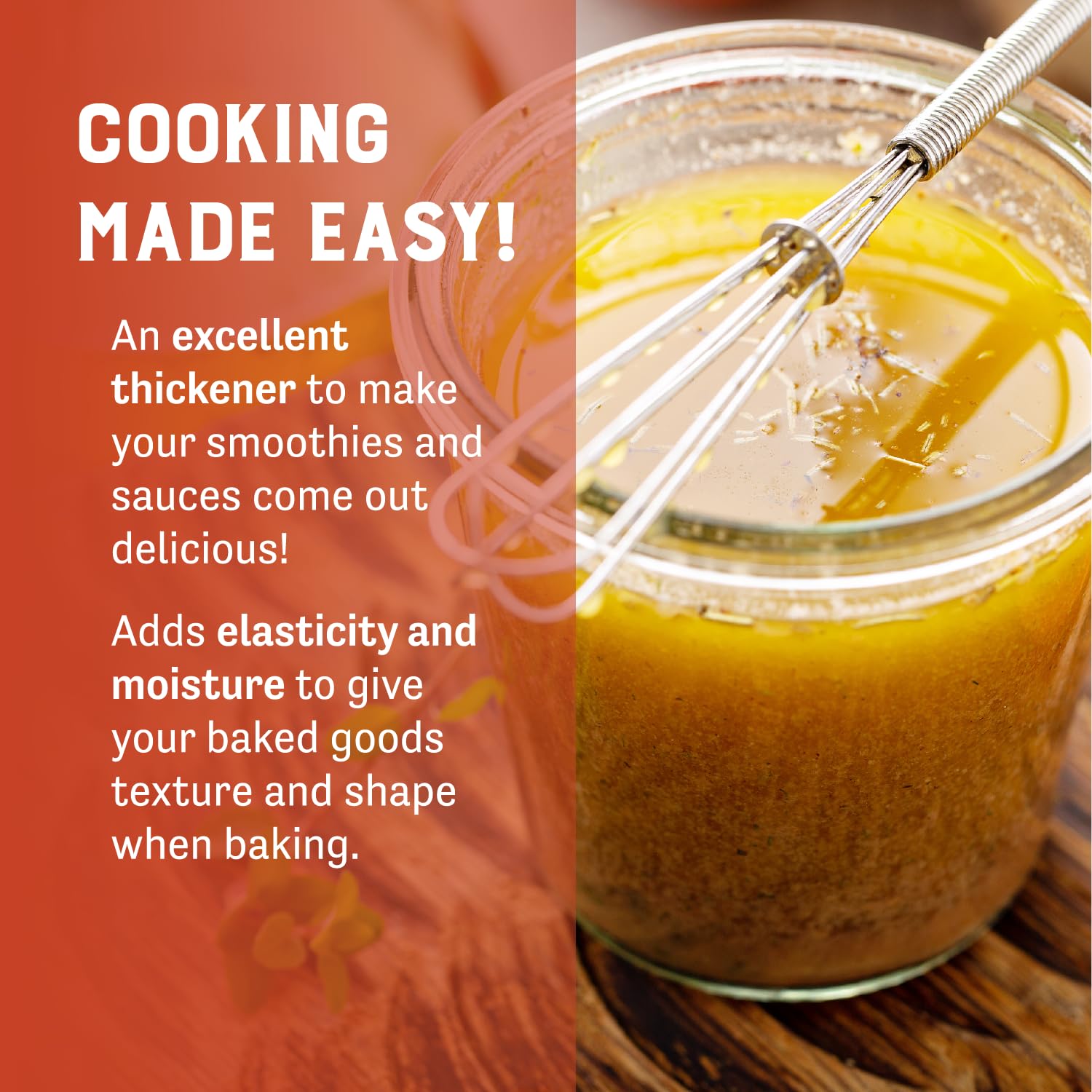 Judee's Gluten Free Xanthan Gum sauce thickening in action for smooth gravies