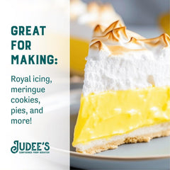 Royal icing being piped using Judee's meringue powder
