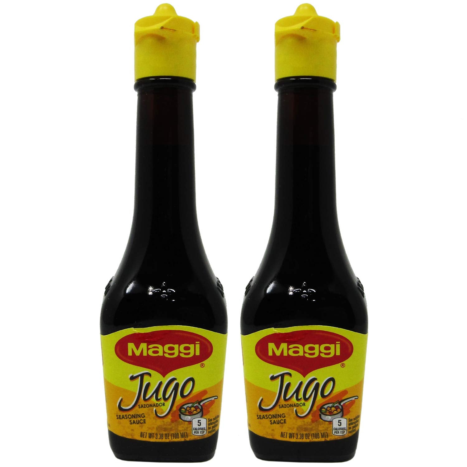 Jugo Maggi seasoning sauces sealed glass bottle pack ready to flavor meals.