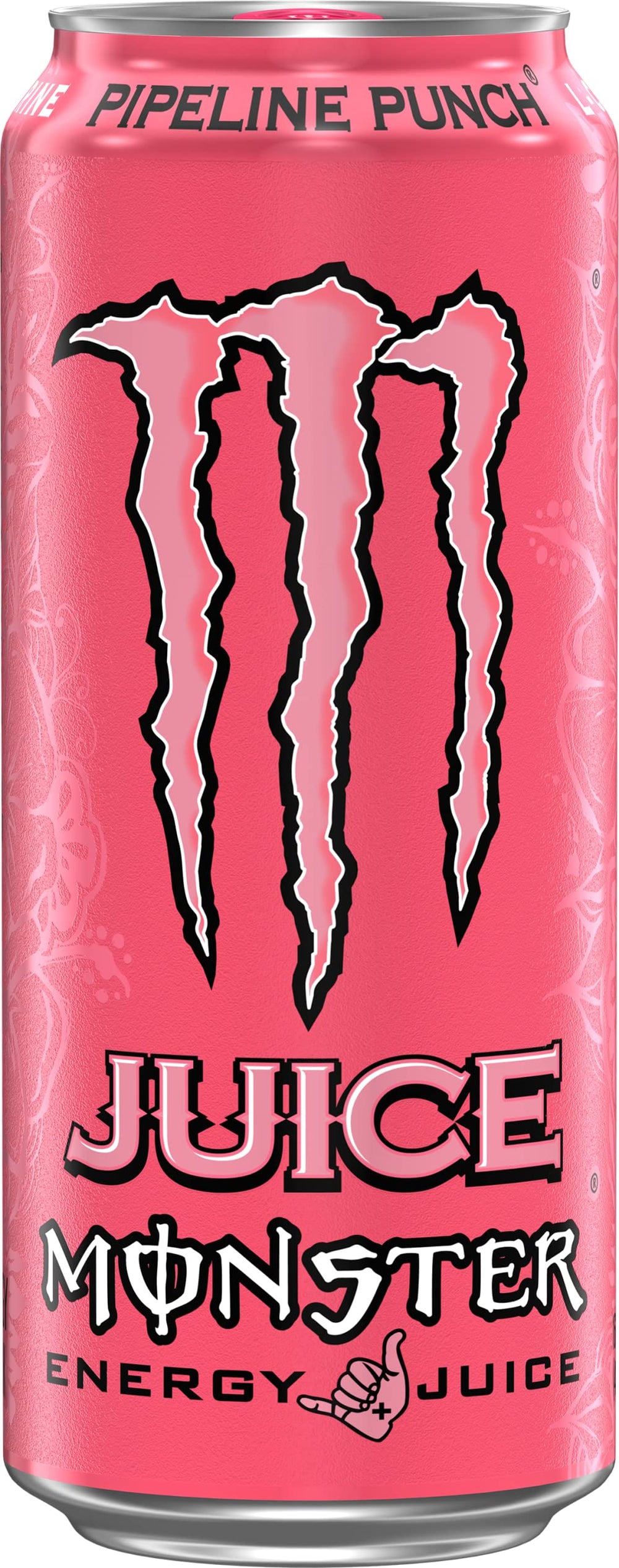 Juice Monster Pipeline Punch label variation highlights branding and seasonal appeal.