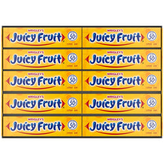 Juicy Fruit Gum bulk pack front view, ideal for sharing.