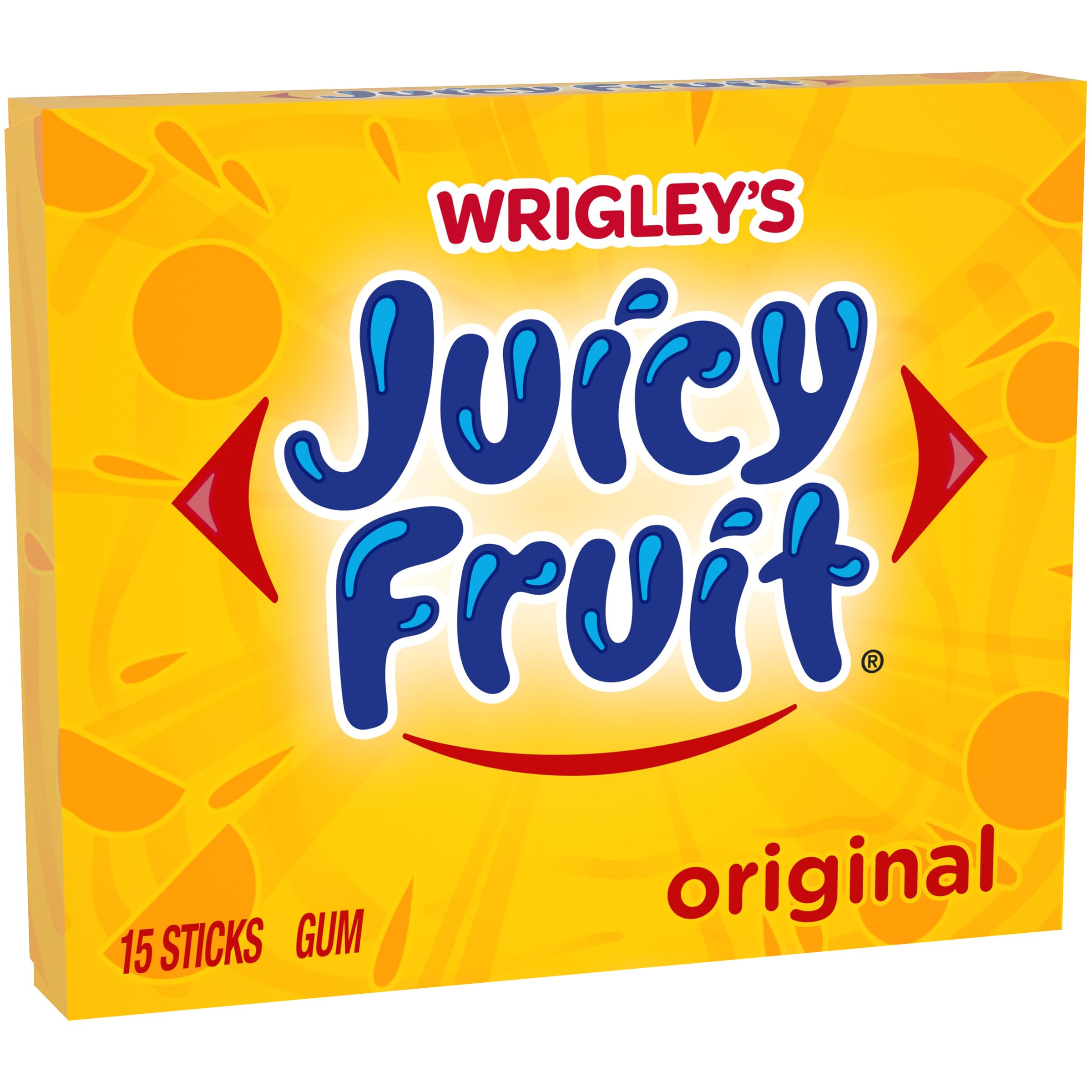 Juicy Fruit gum on the go, ideal for purse or car.