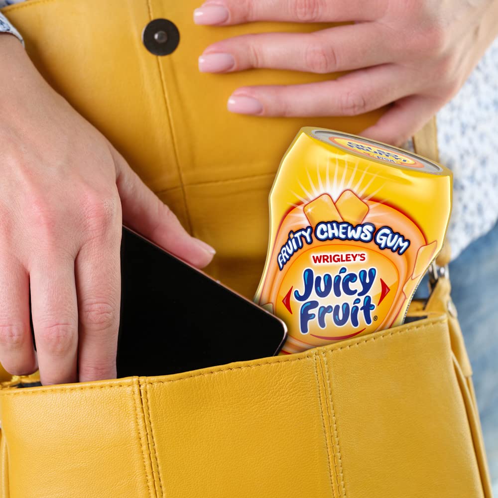 Sugar-free Juicy Fruit Gum delight for guilt-free fruity chew.