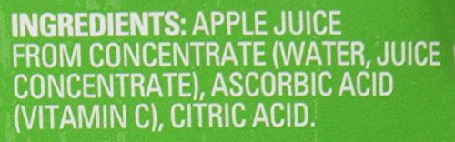 Juicy Juice Apple 4oz box nutrition side highlights 100% juice