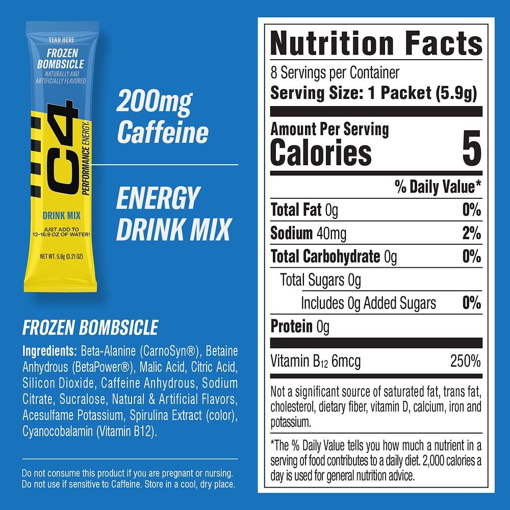 Box back showing zero sugar and NSF certification.