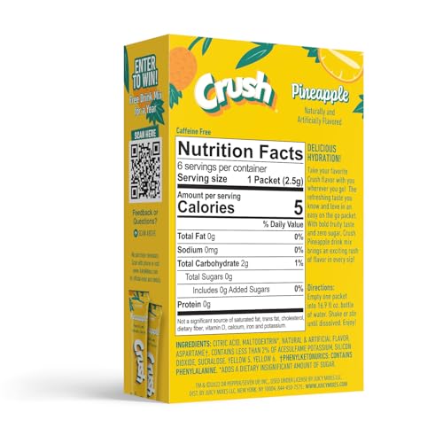 Juicy Mixes Crush Pineapple powder being dispensed for easy measuring