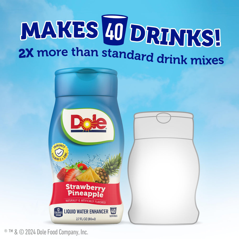 Juicy Mixes Dole no artificial colors preserves vibrant flavor in water