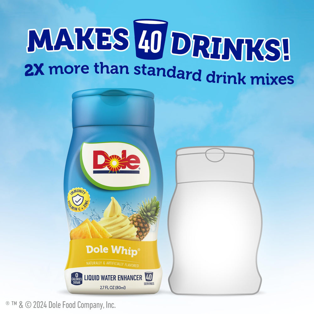 Juicy Mixes Dole Pineapple Whip pack keeps fruity flavor ready anywhere.