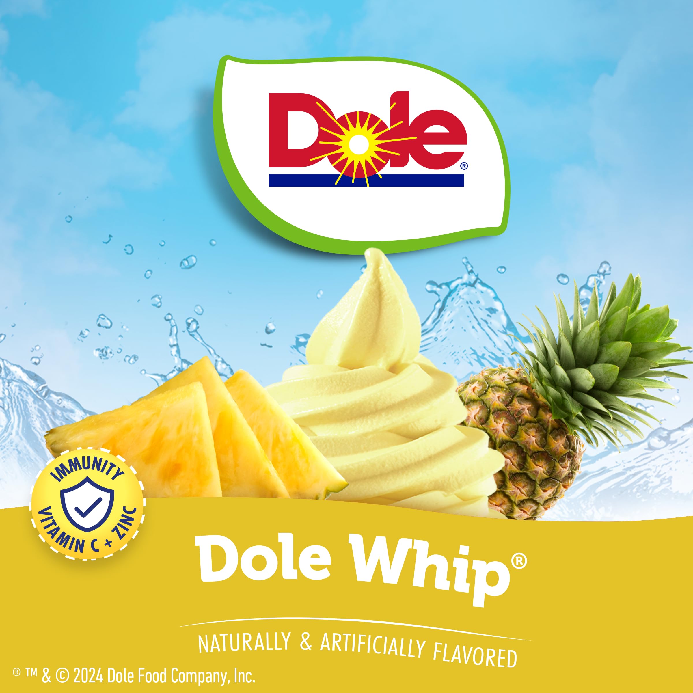 Juicy Mixes Dole Pineapple Whip adds vibrant tropical aroma to your water.