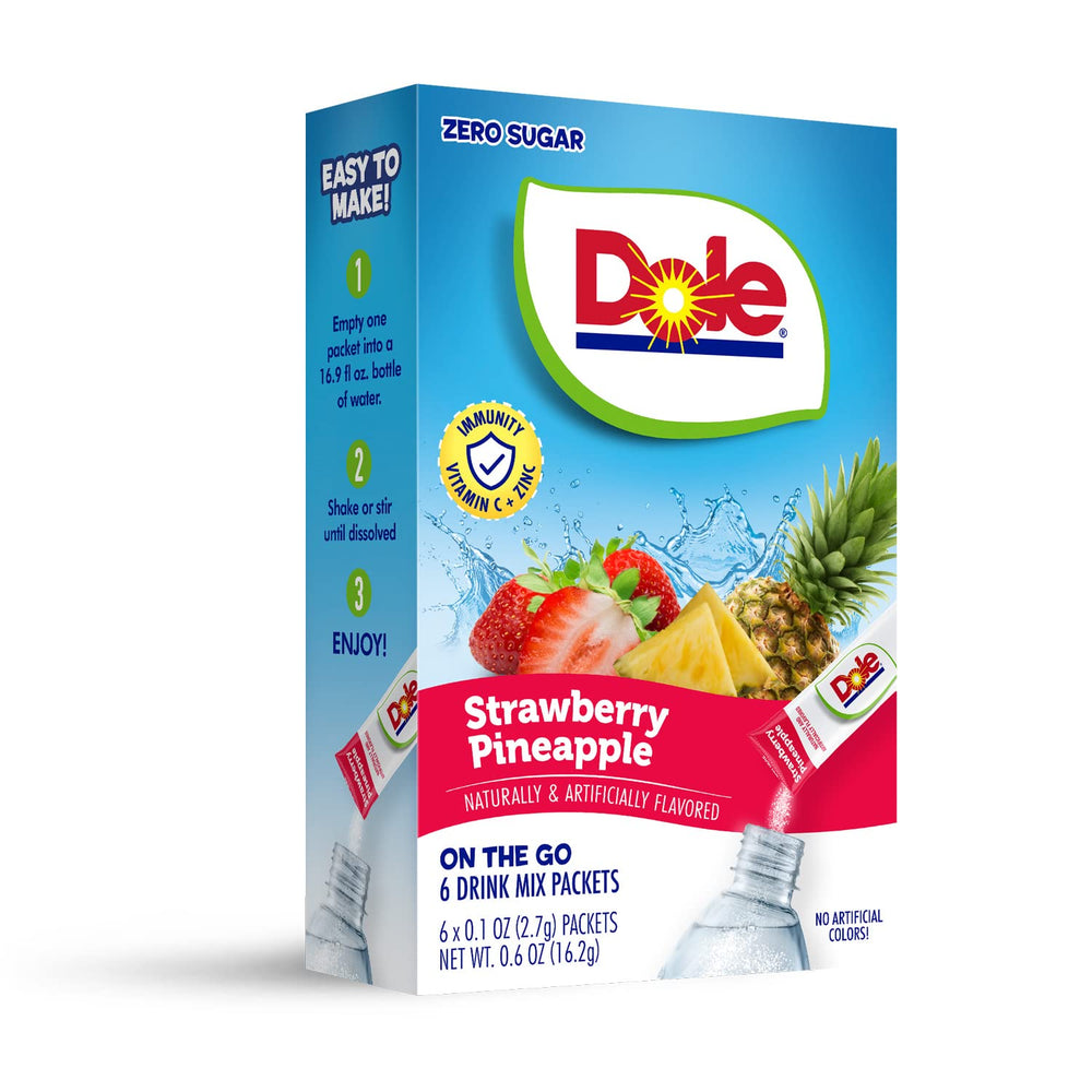Juicy Mixes Dole Strawberry Pineapple image with added vitamin C and zinc