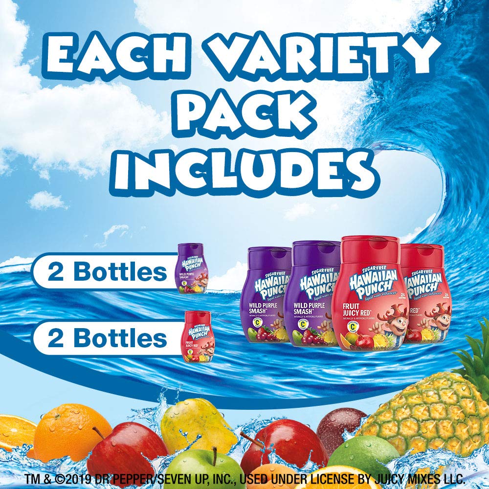 Juicy Mixes Hawaiian Punch bottle pour for quick 8 ounce servings