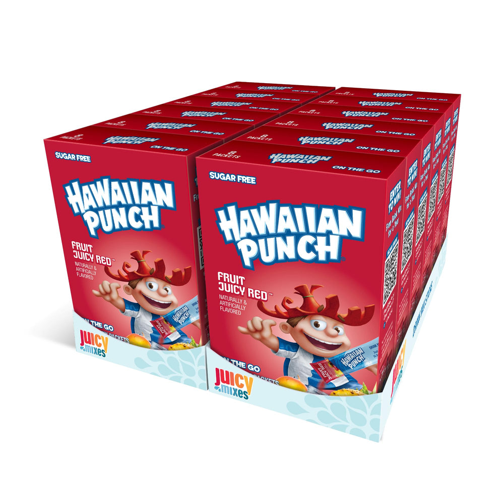 Juicy Mixes Hawaiian Punch powder sticks for convenient on-the-go flavor