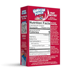 Juicy Mixes Hawaiian Punch sugar-free label signals zero added sugar