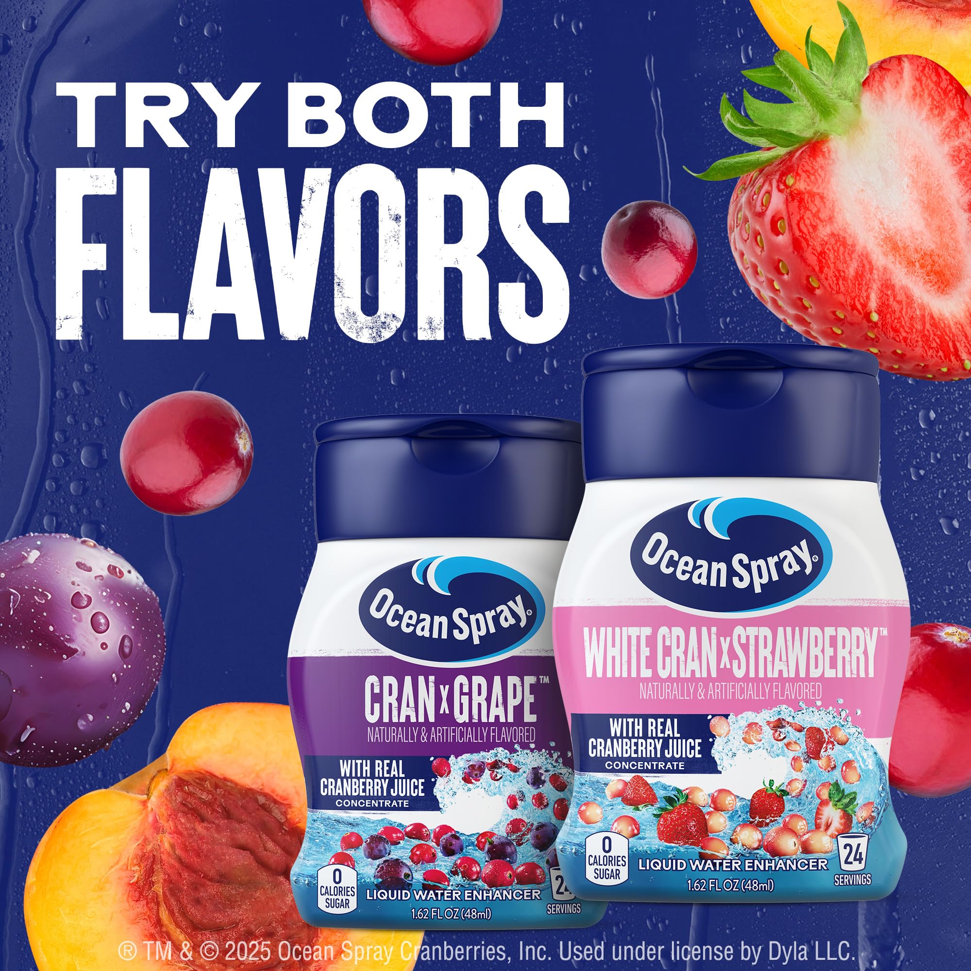 Juicy Mixes Ocean Spray White Cran-Strawberry on-the-go setup for easy flavor