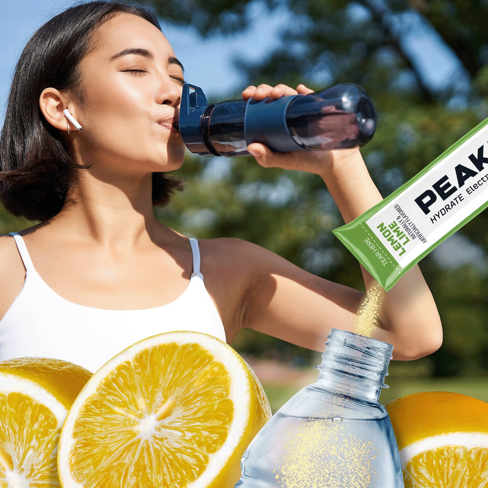 Juicy Mixes PeakH2O Lemon Lime travel pack ready for trips and daily use
